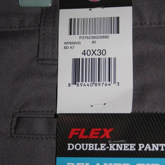 Dickies 40 x 30 Double Knee Relaxed Fit Stright Leg Men's Work Pants NWT - Picture 13 of 16